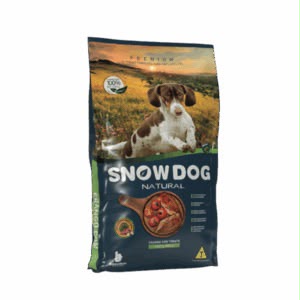 Embalagem de Snow Dog Natural Frango com Tomate