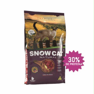 Embalagem de Snow Cat Natural Peru com Maçã