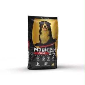 Embalagem de Magic Pet Dog Adultos Carne