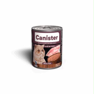 Embalagem de Canister Gatos Patê de Peixe