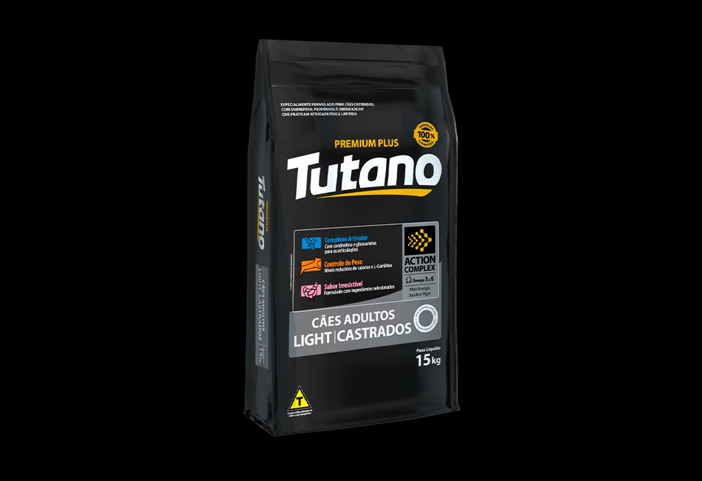 Embalagem de Tutano Cães Adultos Light Castrados